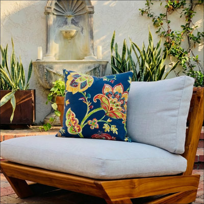 Floral extérieur bleu marine