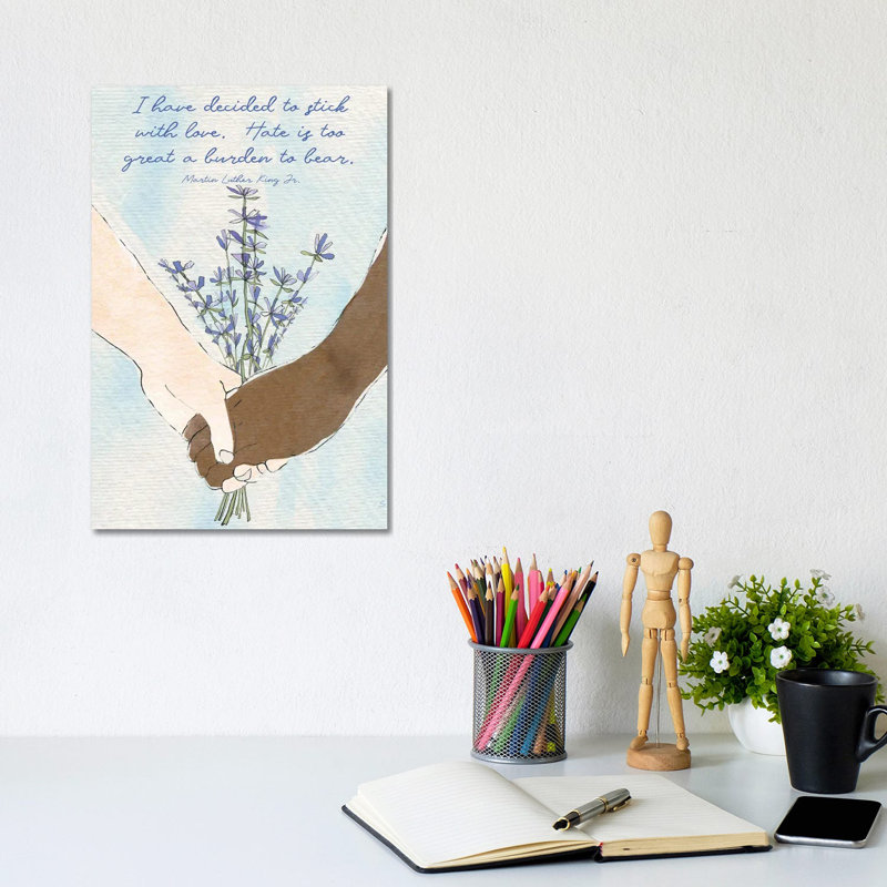 Stick With Love by Susan Jill - Wrapped Canvas Gallery-Wrapped Canvas Giclée, 20.32 cm H x 30.48 cm W