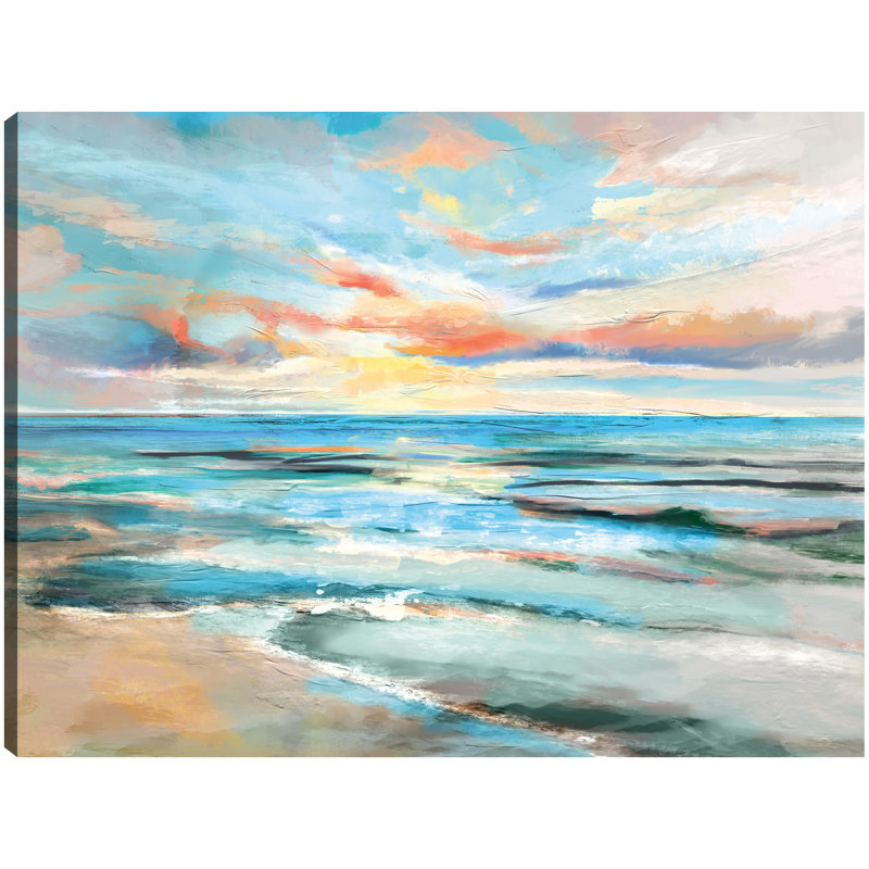 «Painted Paradise» par Studio Arts, reproduction d'art sur toile, H 18 po x l 24 po x P 1,5 po, Toile tendue