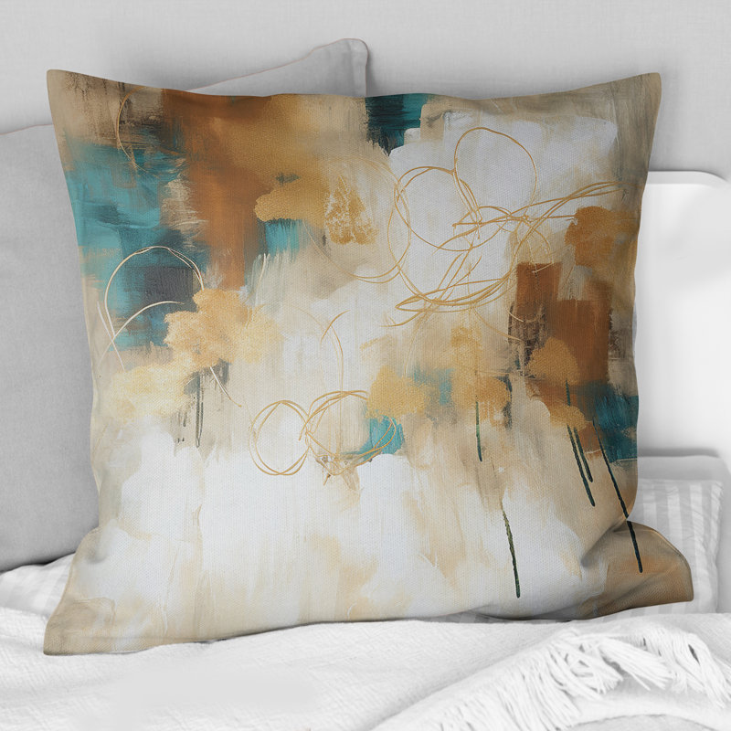 Coussin Gilded Daydream I - Abstract Minimalisme