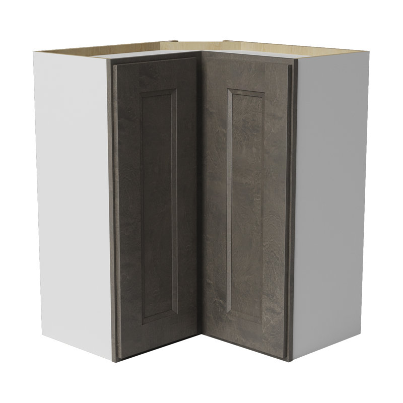 Armoire murale d'angle, 24" W x 36" H x 12" D, Double shaker Cinder