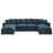 Wynter U-shaped Corduroy Modular Sectional Upholstered Storage Cloud Couch-633040953
