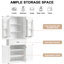 Grande armoire blanche avec portes et tiroir - tablette réglable, rangement pratique blanc, pour salle de bain-121042294