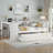Wood Daybed with Trundle,Storage Drawers and Side Shelves-1453731398-1453731416