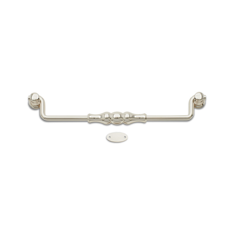 CP Series 8" Center to Center Drop Handle, Polished Nickel