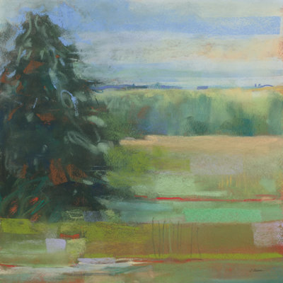 Abstract Field I Crop by Carol Rowan - Wrapped Canvas Painting