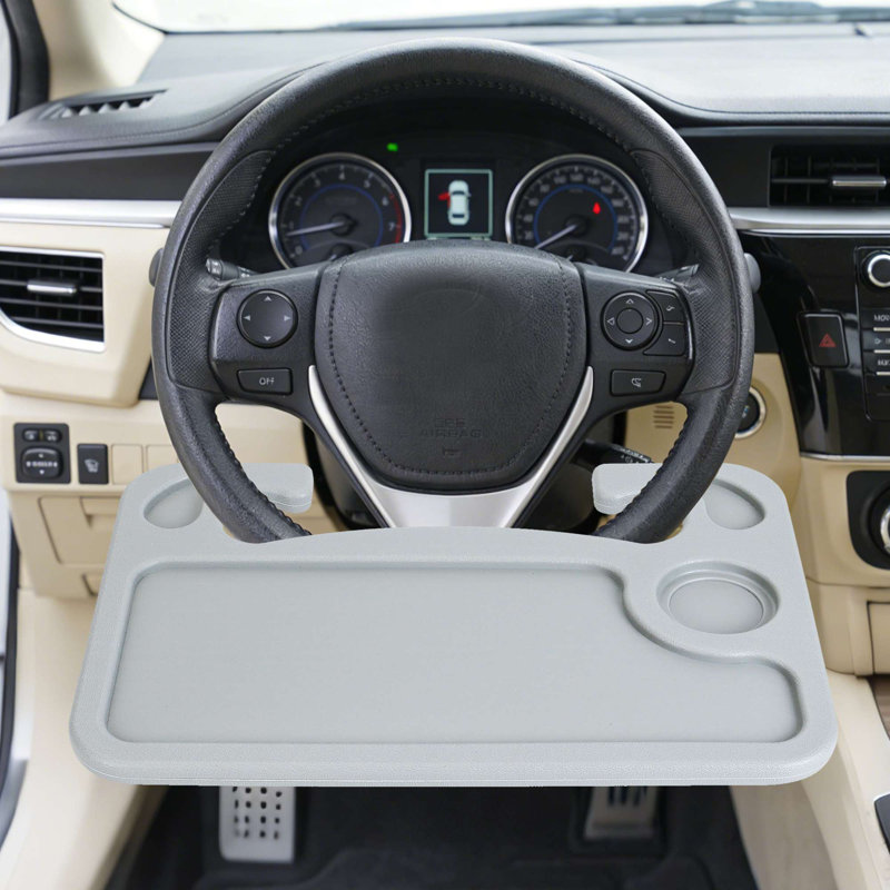 Plateau de volant de voiture pour ordinateur portable, Gris