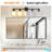 Bathroom Vanity Light, Frosted Glass Shade, 5-Light, No Bulbs, Black-455396824-455396830