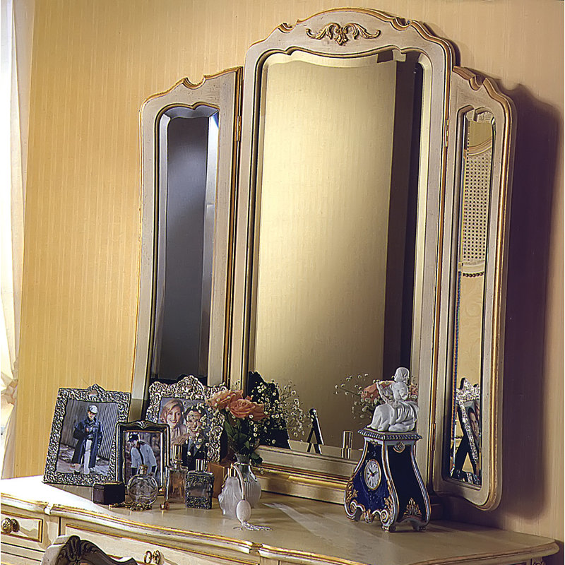Commode traditionnelle arquée Miroir