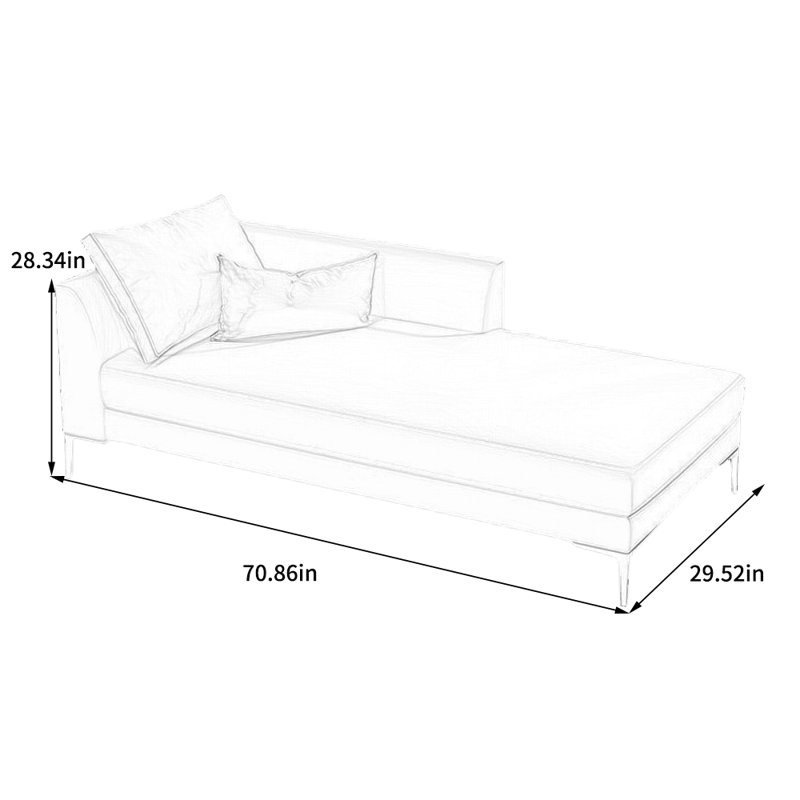 Fauteuil inclinable en éponge légère luxueuse, Orienté à gauche (vu de face), Vert / gris pâle