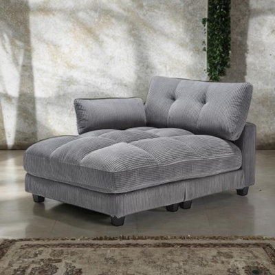 Convertible Corduroy Sofa Bed With Usb Charging Port, Cup Holder, Side Pocket & Adjustable Backrest Pillow Adjustable Armrest, Modern Comfortable Lounge Sleeper