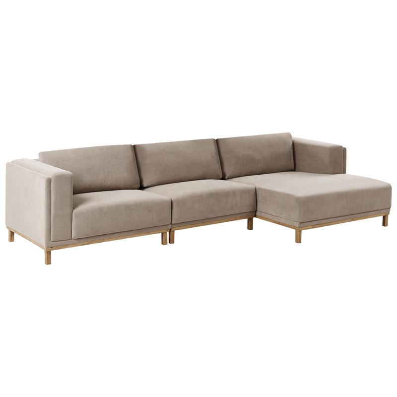 5 Seater Corner Sofa , Taupe Fabric
