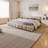 Soft Upholstered Bed with Checkerboard Headboard – King Sizes