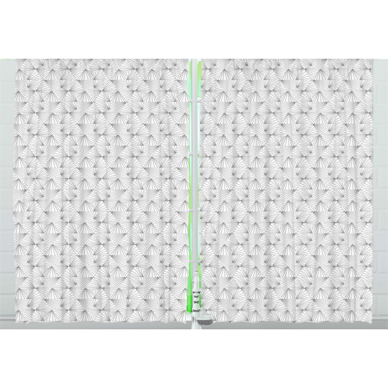 Geometric Tailored Kitchen Curtain