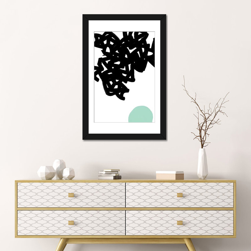 « gestes i », impression sur toile, H 24 po x l 16 po x P 1 po, Papier d'art encadré noir, Blanc