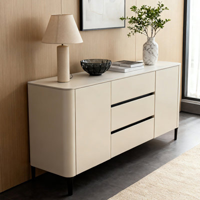 Luxury-Style Granite Panel Entryway Vanity Cabinet