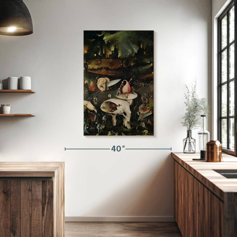 Kelan, le jardin des délices terrestres VII, H 39 po x l 26 po
