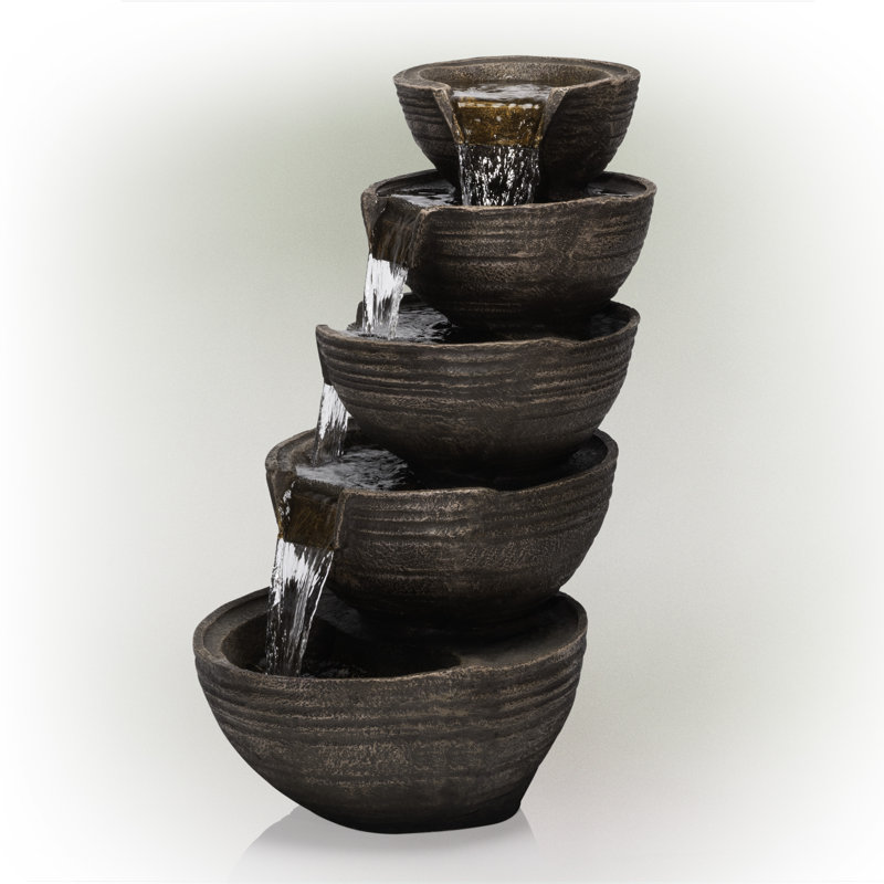 Titan Weather Resistant Cascade Fountain with Lights
