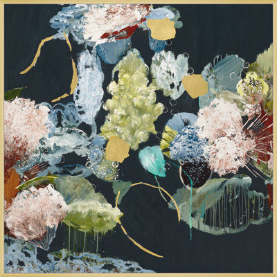 «Fluid Floral 1», reproduction encadrée sur toile