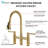 Pull Down Bridge Kitchen Sink Faucet, Two Handle Kitchen Faucet-70673785
