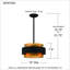 Luminaire suspendu 3 lumières noir terre