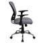 Mid-Back Mesh Swivel Task Office Chair with Chrome Base and Arms-574141694