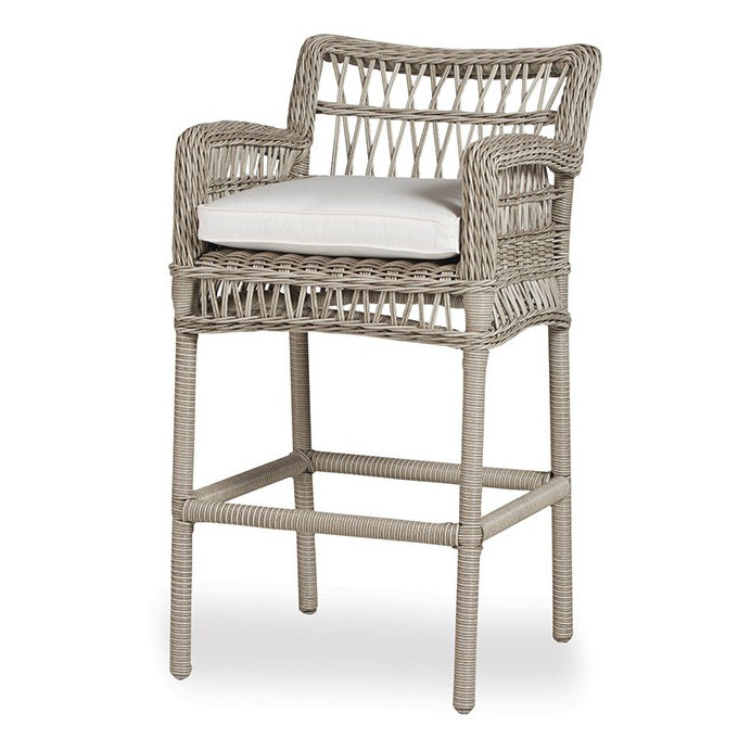 Mackinac Outdoor Bar Stool, Serene Ocean