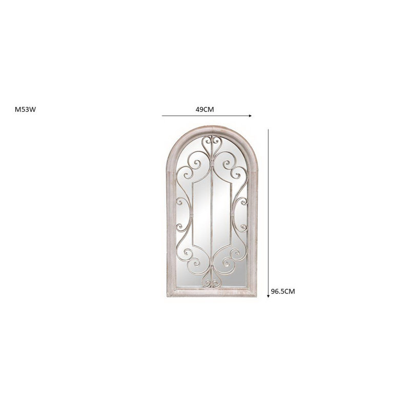 Destefano Metal Flat Wall Mirror