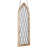 48"H Cathedral-Style Diamond Shaped Beveled Glass Window Panel