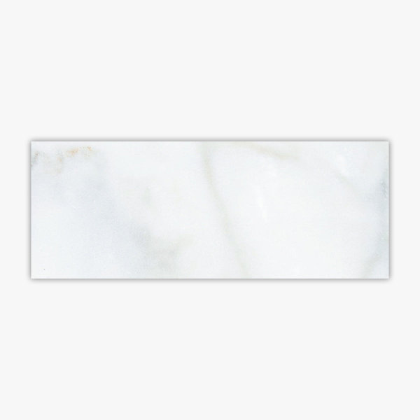 Calacatta 4" x 10" Marble Singular Subway Wall & Floor Tile