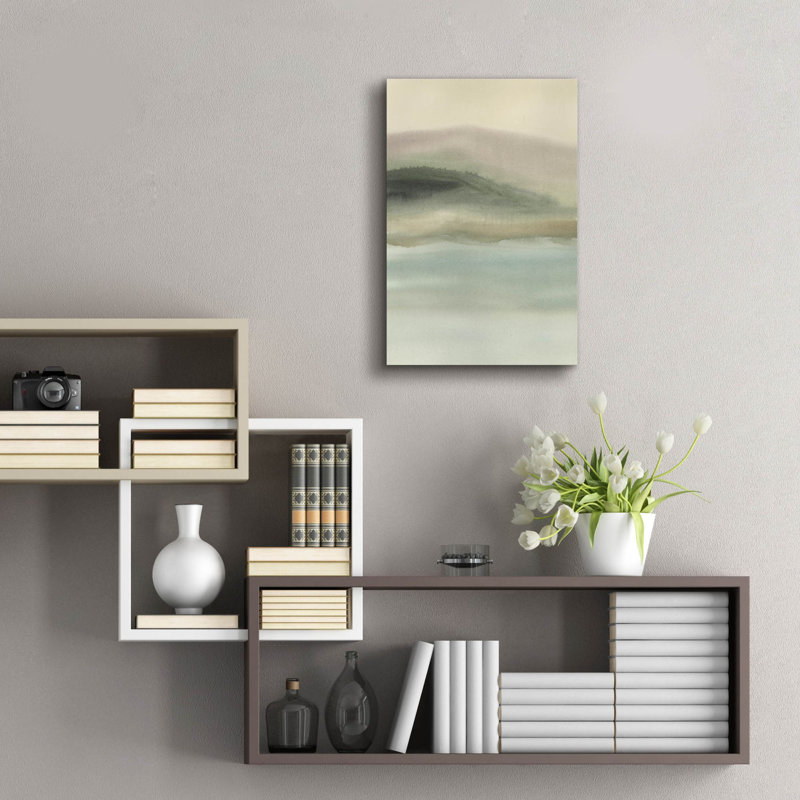  «Misty Lake Mornings 2» par Ethan Harper, art mural en verre acrylique, 16 po x 24 po, H 24 po x l 16 po