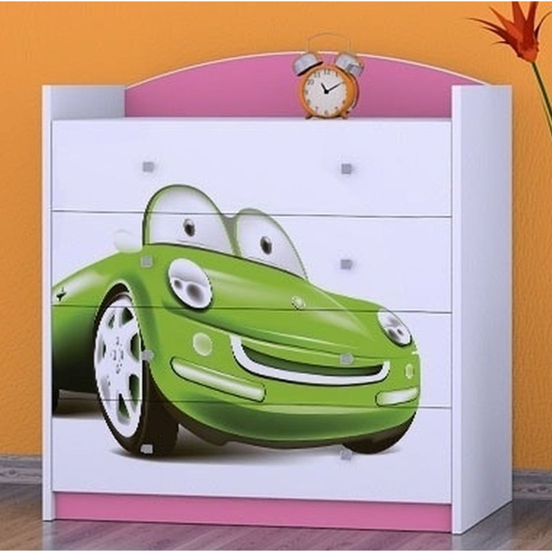Newland Kids 4 - Drawer Chest, Pink