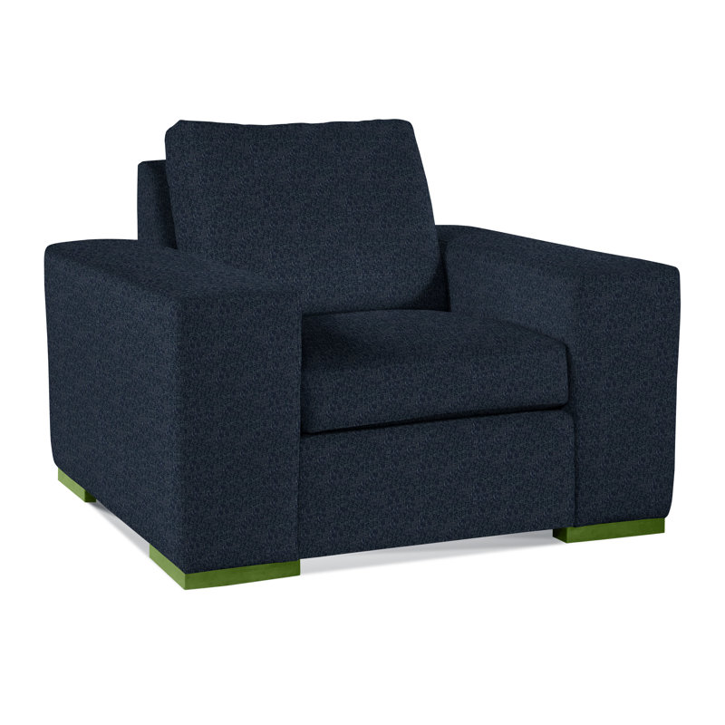 Memphis Armchair, Navy Crypton Performance; 0822-61, Java