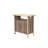 Outdoor Wicker Bar Cart, Patio Wine Serving Cart W/Wheels , Rolling Rattan Beverage Bar Counter Table For Porch Backyard Garden Poolside Party-411905467