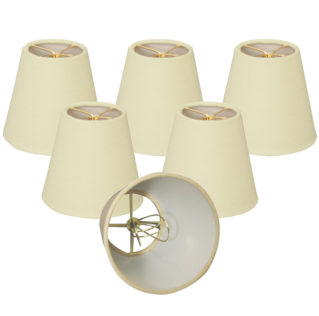 Linen Empire Lamp Shade (Set of 6) Alcott Hill® 