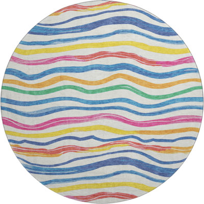 Premium Machine Washable Harjo AMF1581 Stripes Rug