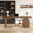 Modern Minimalist Storage Desk With Built In Power Outlets For Home Office Workstation-2093140058
