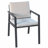 6801 Nofi 5 Pieces Patio Dining Set with Beige Cushions, Aluminum Frame