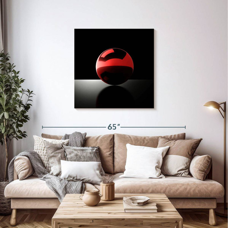 Avery Red Chrome Ball, 36" H x 36" W