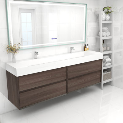 Meuble-lavabo double 84 po