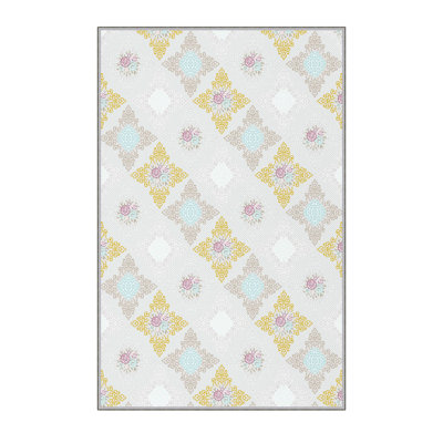 Tapis 100% polyester de qualité supérieure à impression numérique 3D, 4,0 po x 5,9 pi, hauteur des poils: 0,3 po, 650 g / m² | Antibactérien, antidérapant sous la surface | Lavable à la machine, idéal pour le salon, la chambre à coucher et les espaces pour enfants