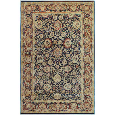 Versailles Hestia Hand Knotted Wool Blue/Beige Area Rug