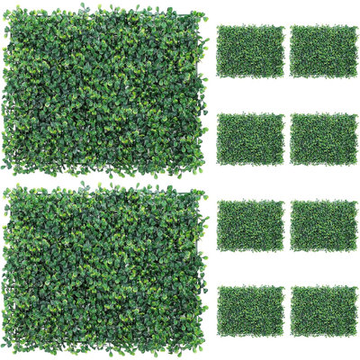 13'' H x 16'' W Green Plastic Fence Panels Included