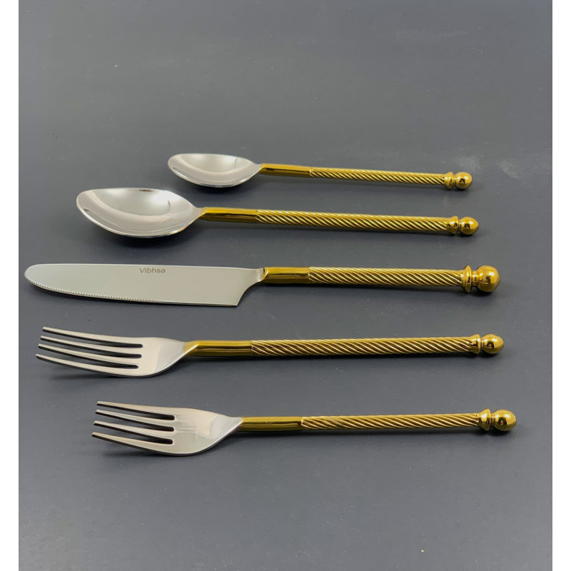 Classy R Us Vibhsa Stainless Steel Flatware Set - Service for 4