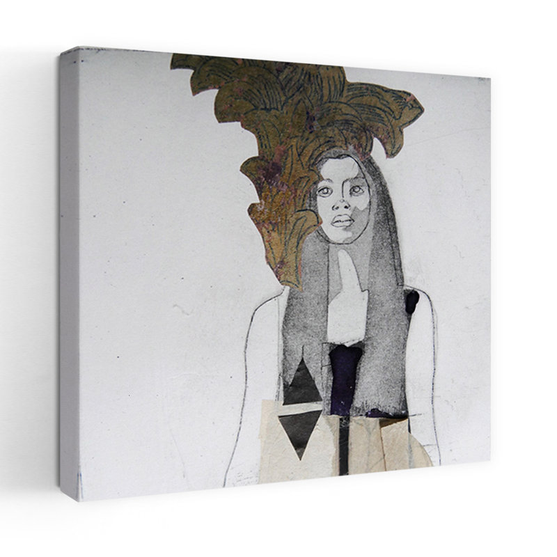 Art contemporain, art rétro, H 18 po x l 18 po