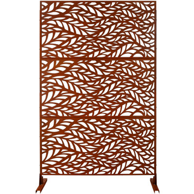 Outdoor & Indoor Privacy Screen Metal Privacy Screen 76" H×48" W