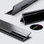 3x Black Acrylic Piano Hinges 200 mm, Continuous Plastic Hinges