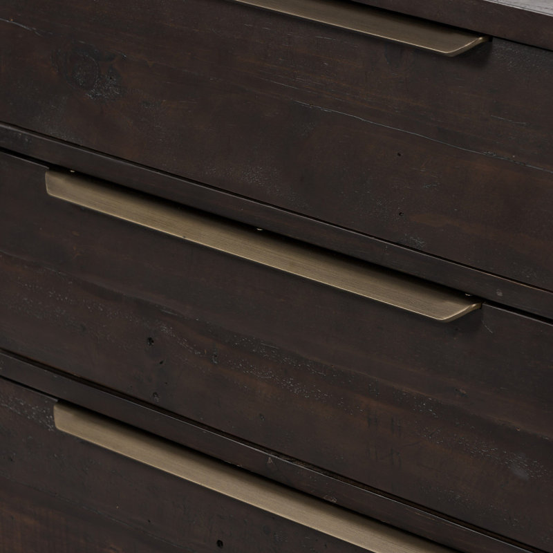 Wyeth 3 - Drawer Solid Wood Dresser, Black