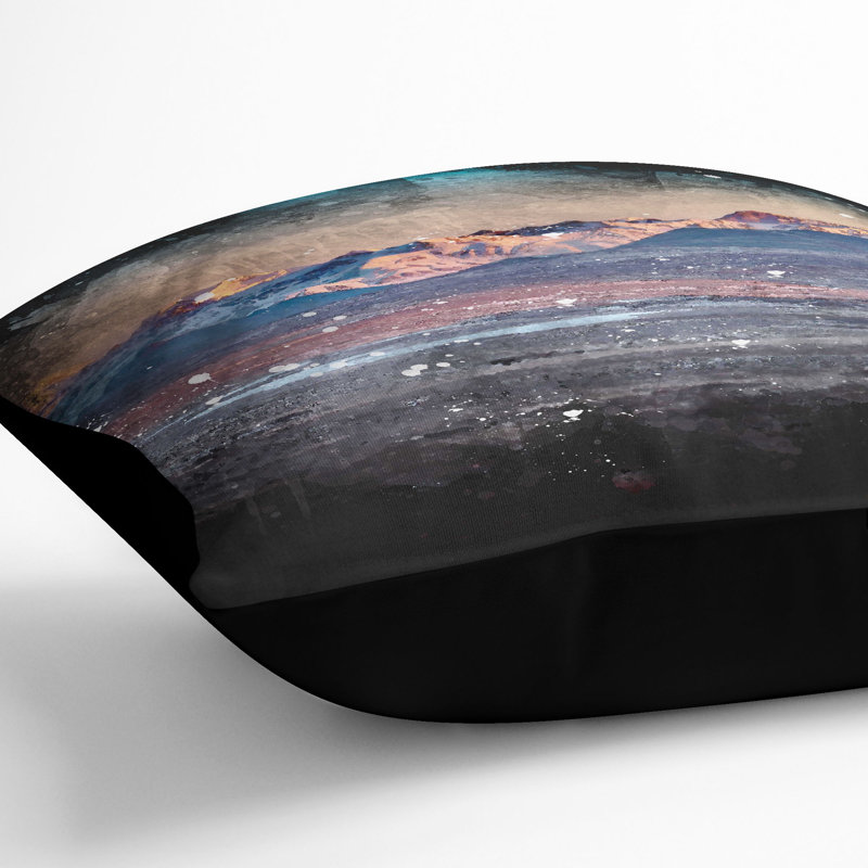Square Throw Cushion, 55cm H x 55cm W x 20cm D, Black