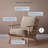 Dez 28.35" W Linen Armchair Upholstered-373104575